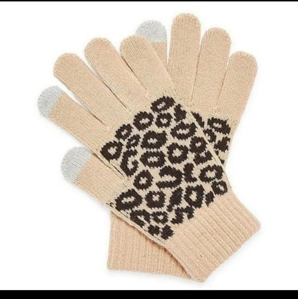 TOUCHSCREEN GLOVES RHINESTONES & GLAM ANIMAL PRINT - 4 PAIRS! BNWT SO
